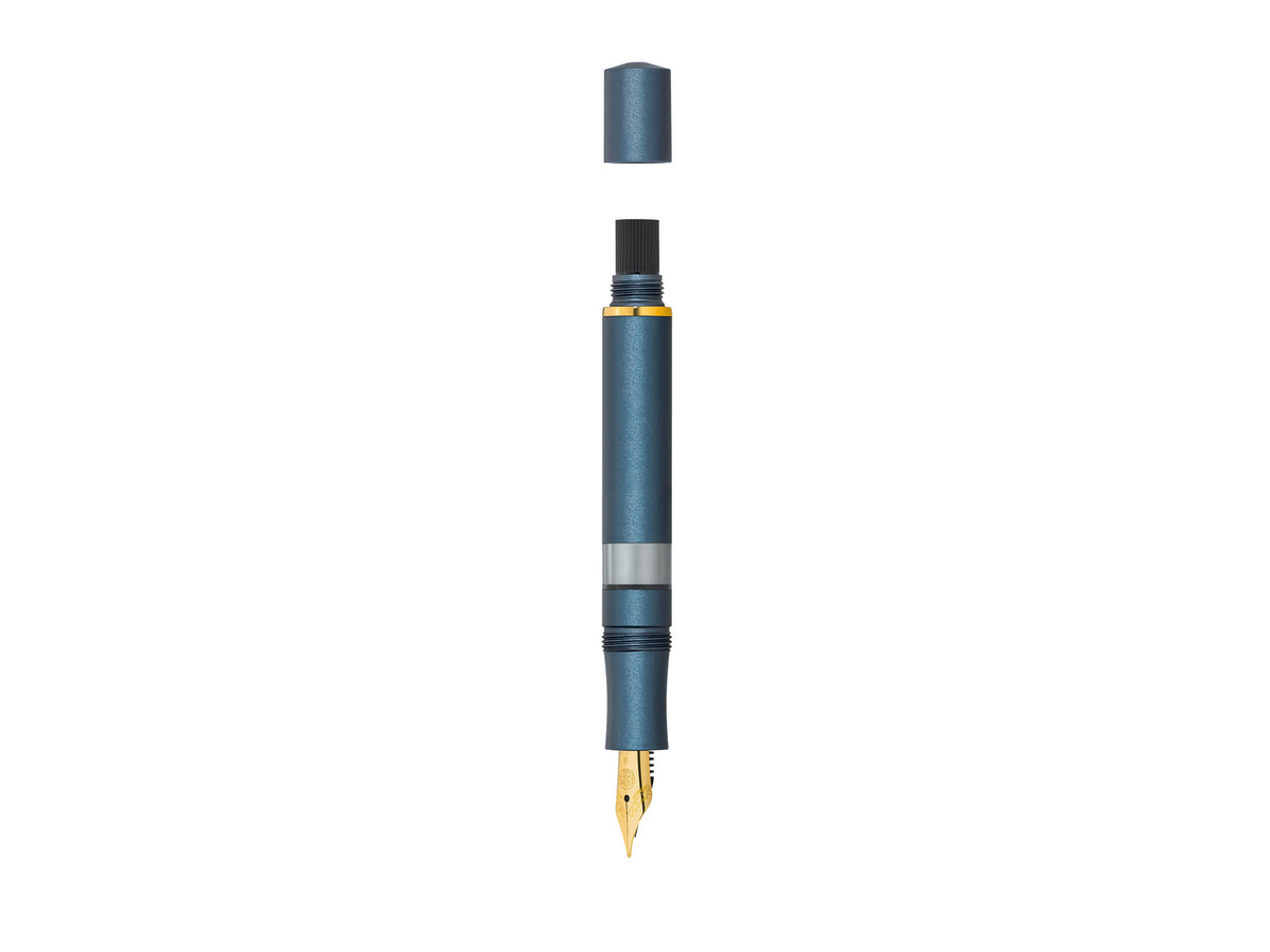 Kaweco AL Sport Piston Navy and Gold Fountain Pen