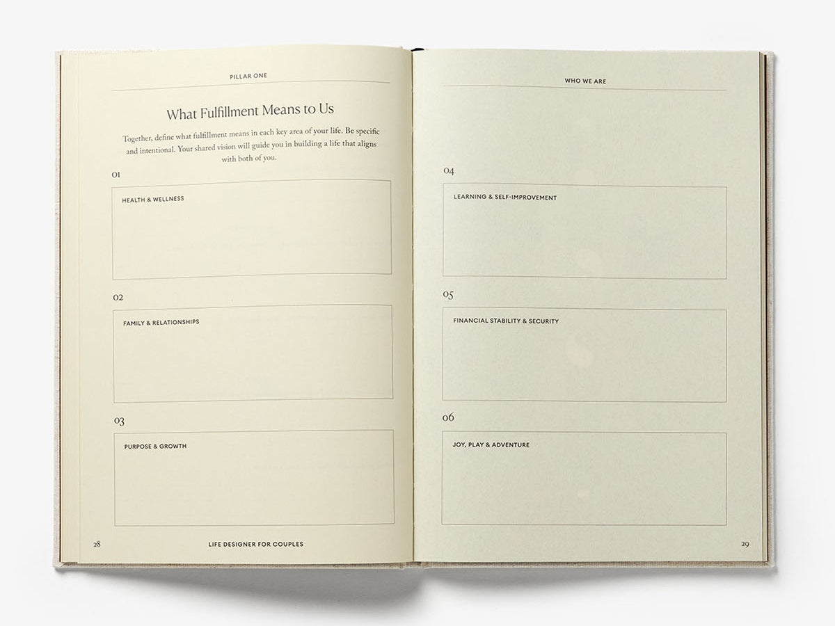 Life Designer For Couples Journal 100+ Relationship Prompts