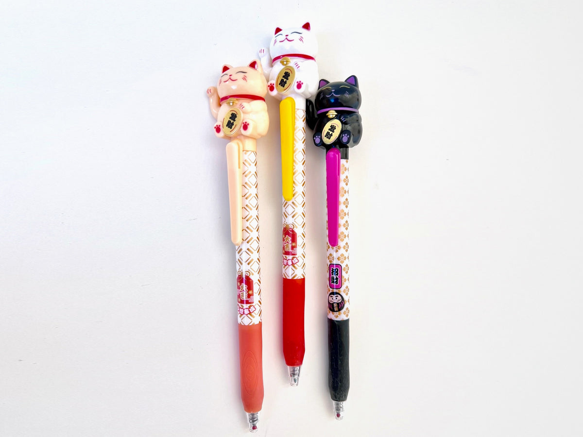 Maneki Neko Cat Gel Pen