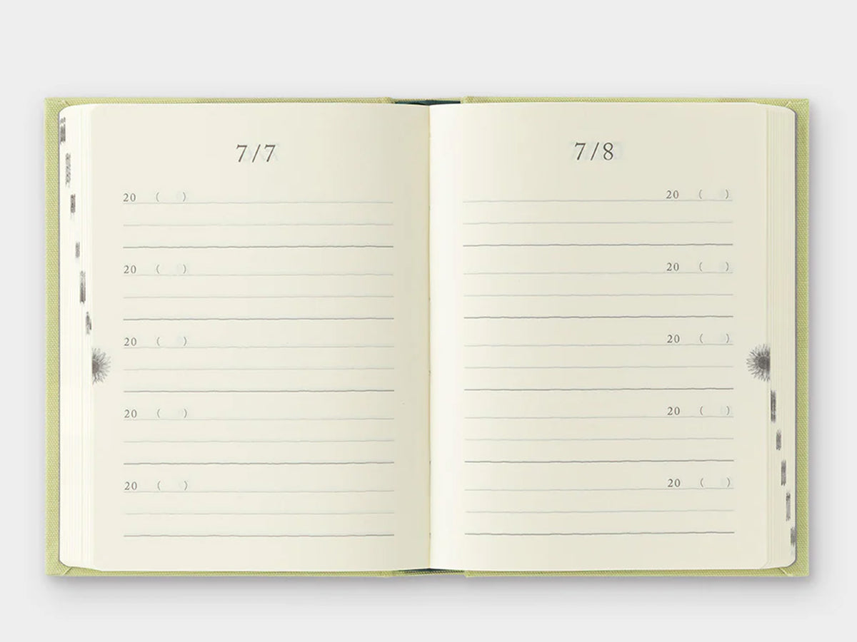Midori 5 Year Diary Mini Gate - Light Green
