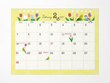 Midori Desk Calendar 2027 - Medium Bird