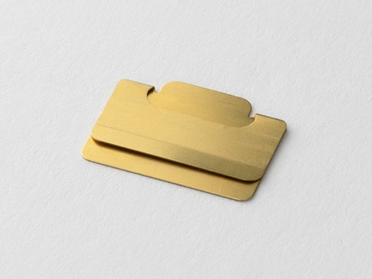 Midori Index Clips Chiratto Brass S