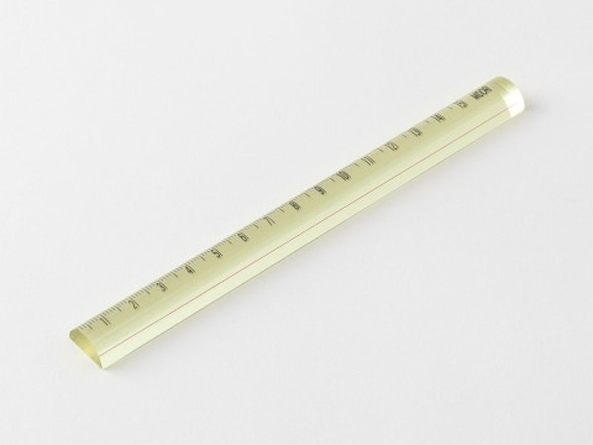 Midori Lens Magnifying Ruler - Yellow