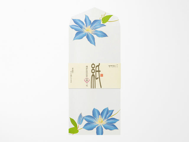 Midori Seasonal Envelopes - 950 Four Designs Summer Flowers