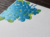 Midori Seasonal Letter Pad - 027 Foil-Stamping Plumbago