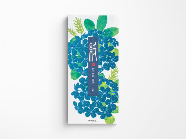 Midori Seasonal Memo Letter Pad - 606 Foil-Stamping Plumbago