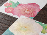 Midori Seasonal Memo Letter Pad - 608 Silk-Printing Hibiscus