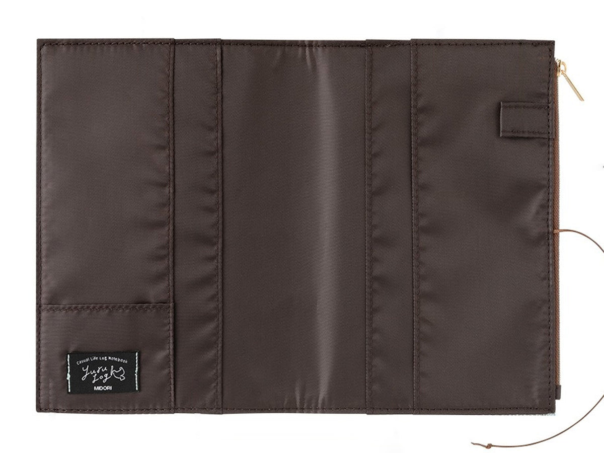 Midori Yuru Log Notebook Cover B6 - Beige Cloth