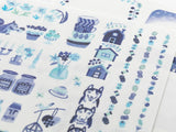 Midori Yuru Log Sticker 2 Sheets - Nordic