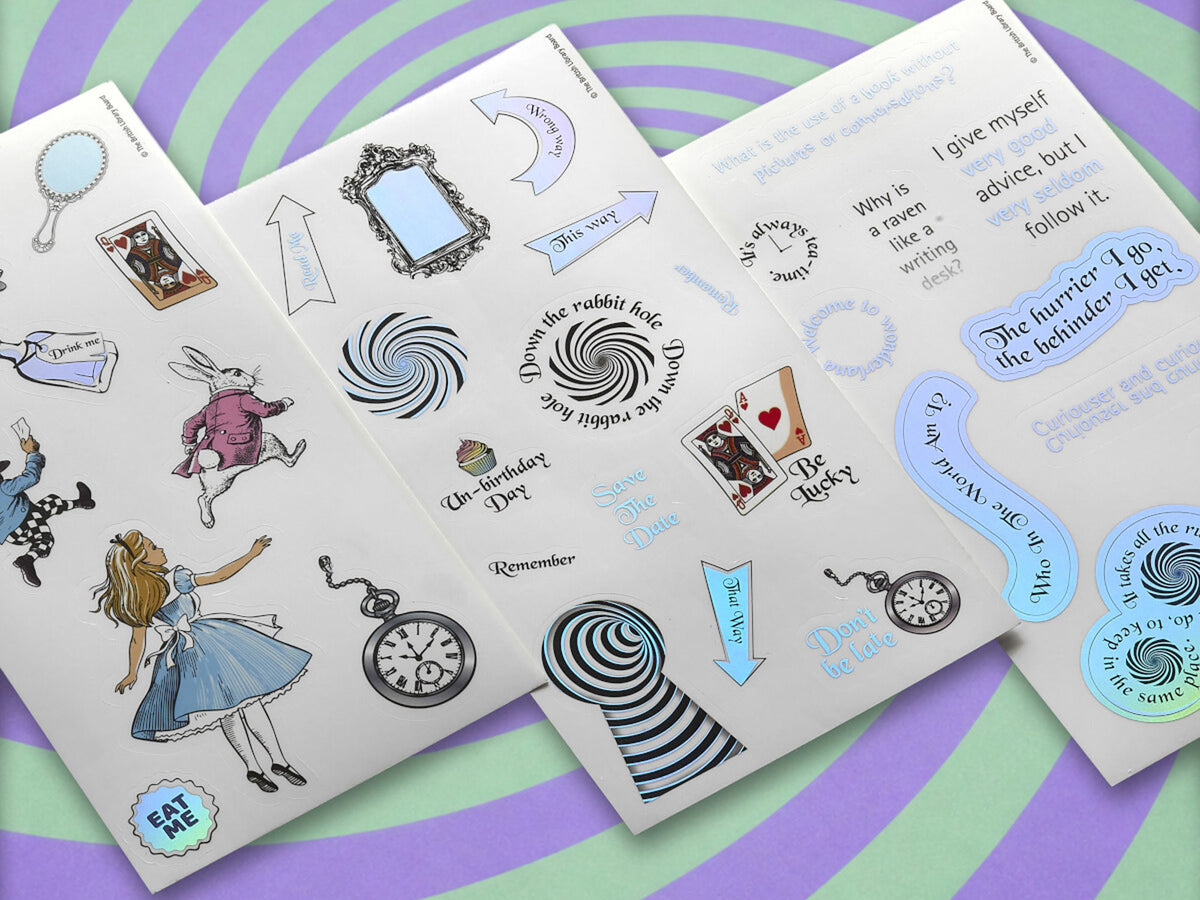 Moleskine Alice's Adventures in Wonderland Sticker Set