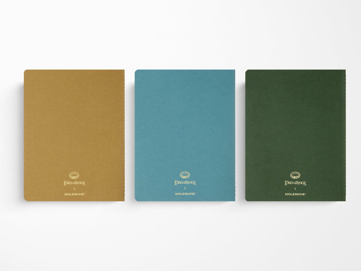 Moleskine Lord of the Rings Characters XL Cahier Set of 3 Ruled Notebooks