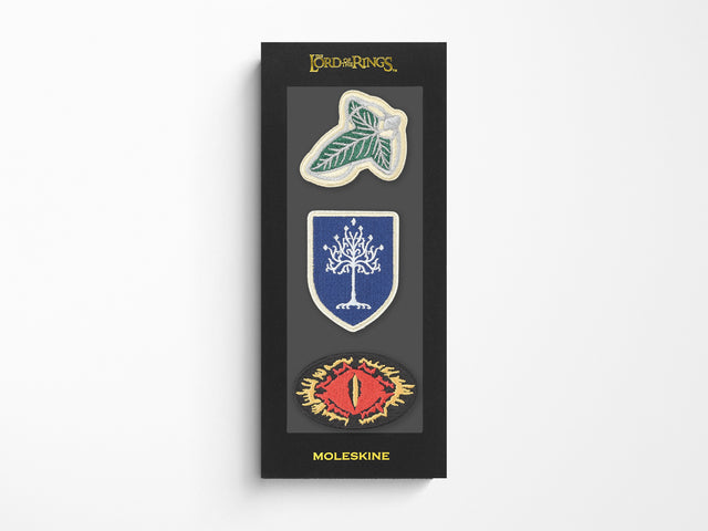 Moleskine and Lord of the Rings Patches - Set of Three