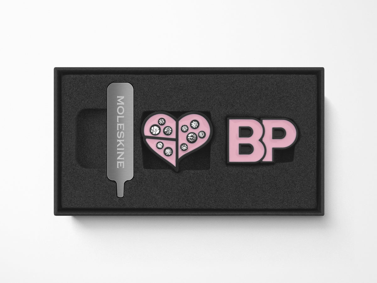 Moleskine x BLACKPINK Limited Edition Notebook Pins, Set of 2