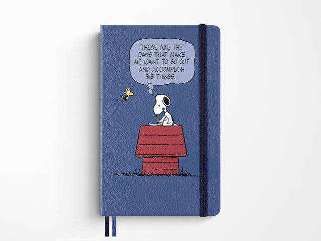 Moleskine x Peanuts Limited Edition Snoopy Large Blue Ruled Page Notebook