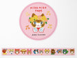 Niko Niko Flower Crown Gold Foil Washi Tape