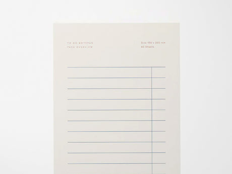 Notem MILO To Do Notepad - White & Blue