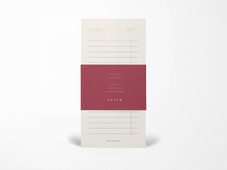 Notem MILO To Do Notepad - White & Blue