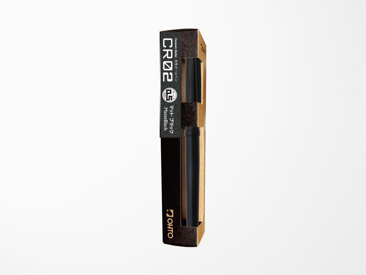 Ohto CR02 Ceramic Rollerball Pen - Matte Black