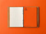 PLOTTER 6 Ring Leather Binder - Mini Size
