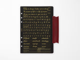 PLOTTER Limited Edition LISCIO Red Leather 6 Ring Leather Binder with Accessories - A5