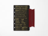 PLOTTER Limited Edition LISCIO Red Leather 6 Ring Leather Binder with Accessories - Mini
