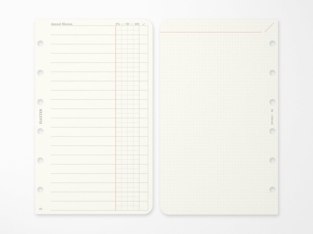 PLOTTER Refill Weekly Schedule Refill 2027 - Mini Size