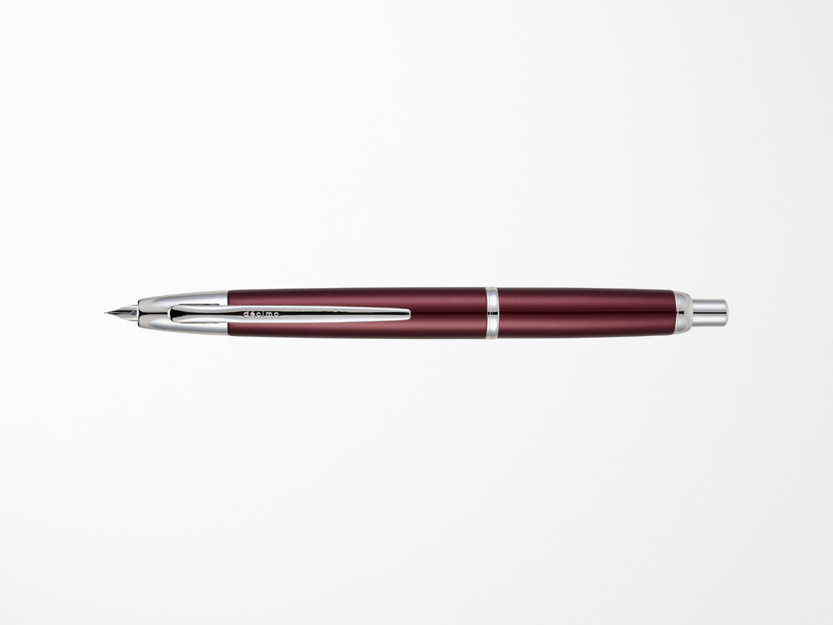 Pilot Capless Decimo Fountain Pen - Burgundy