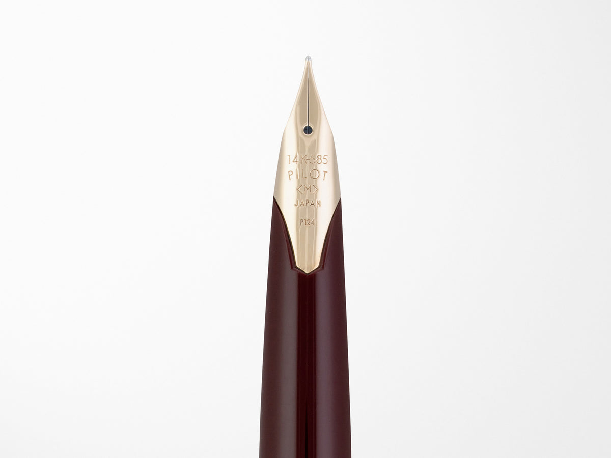 Pilot E95S Fountain Pen - Burgundy & Ivory
