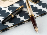 Pilot E95S Fountain Pen - Burgundy & Ivory
