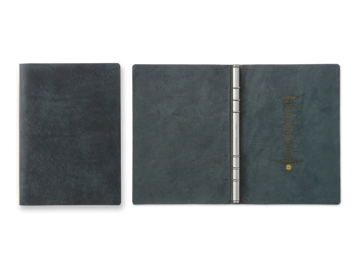 PLOTTER 6 Ring Leather Binder - A5 Size