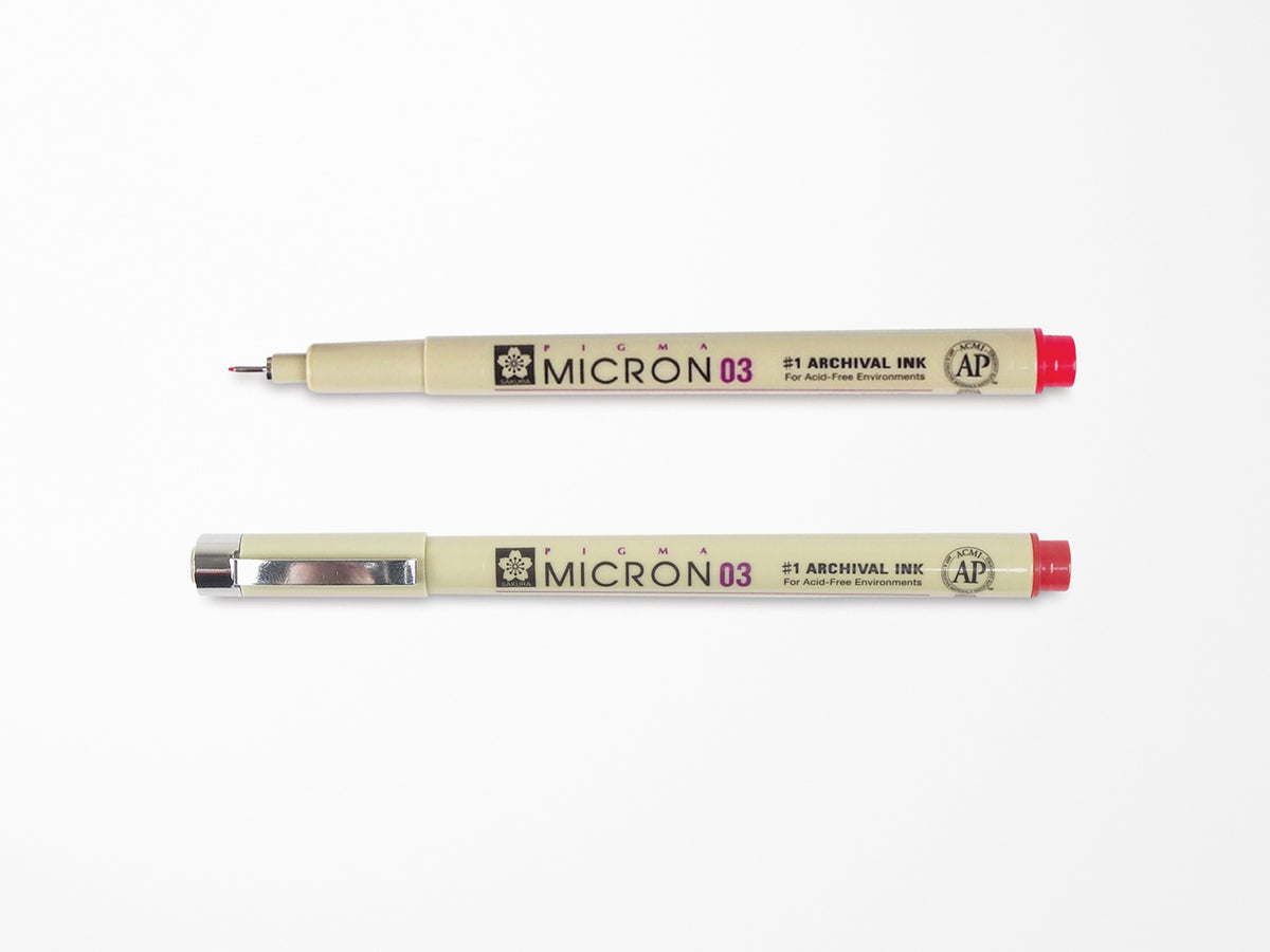 Red Pigma Micron Pen