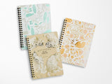 Rokkaku Cat Art Collection Ring Notebook - Flower