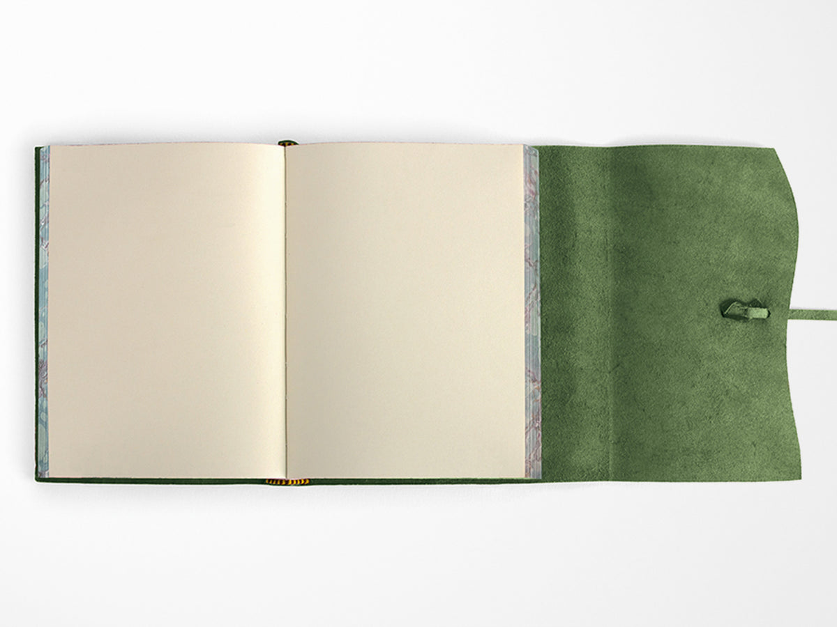 Roma Lussa Leather Journal - Green