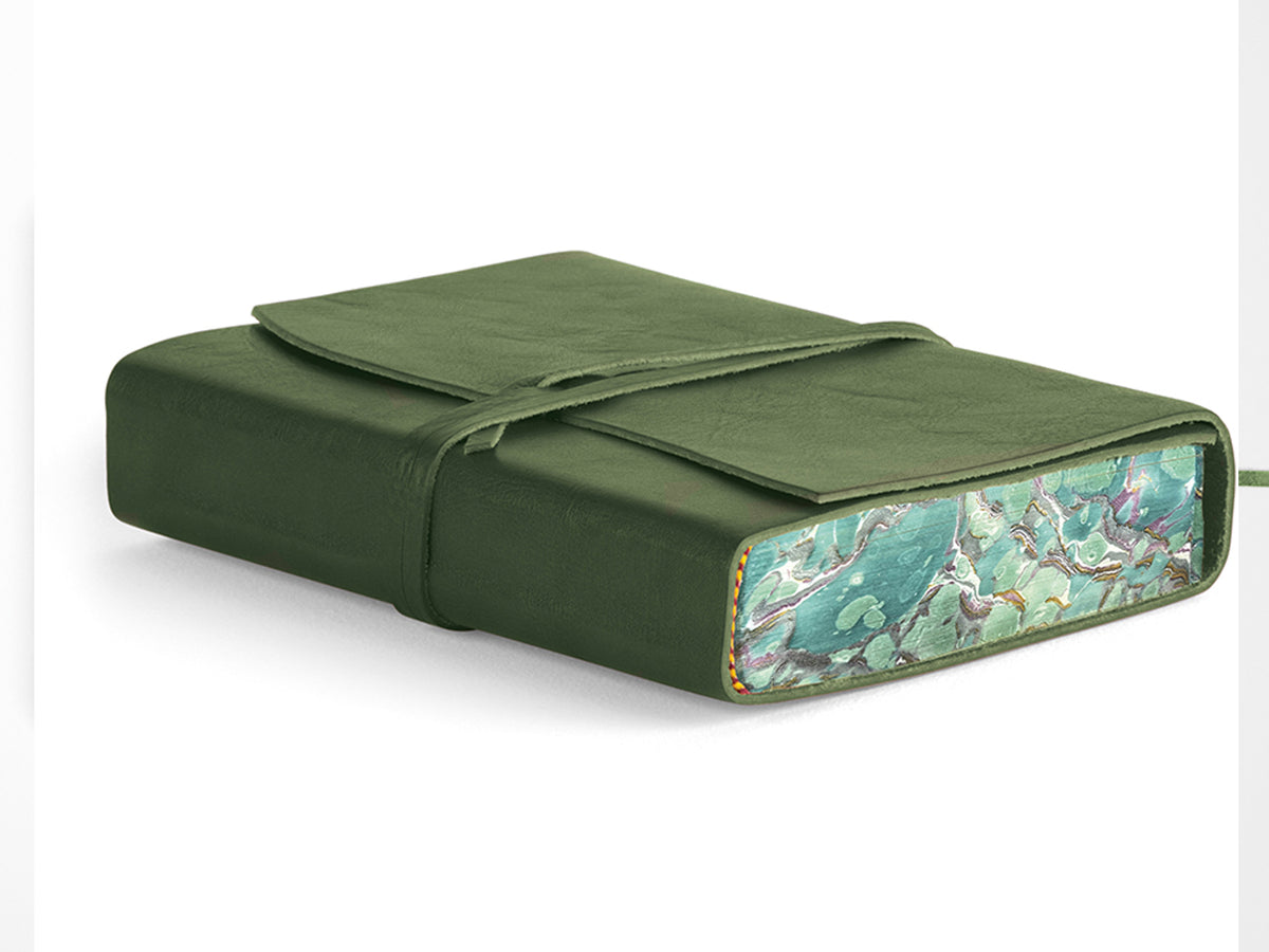 Roma Lussa Leather Journal - Green