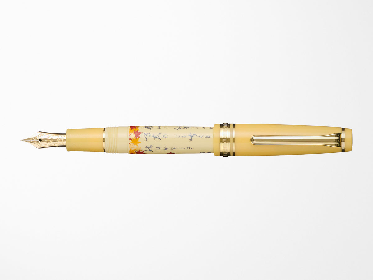 Sailor Pro Gear Slim Fountain Pen - Seasonal Waka Poetry - Autumn