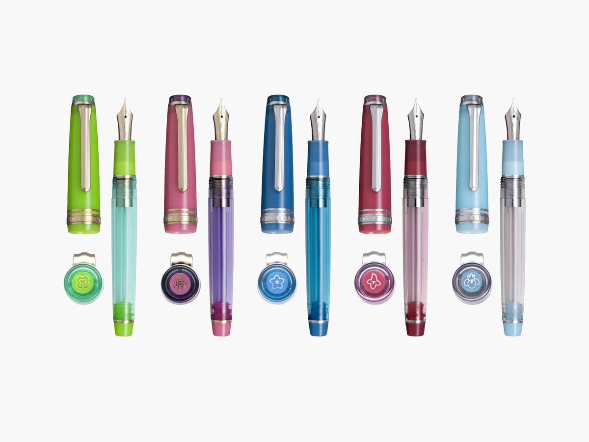Sailor Pro Gear Slim Fountain Pen Set - Manyo Series - Violet