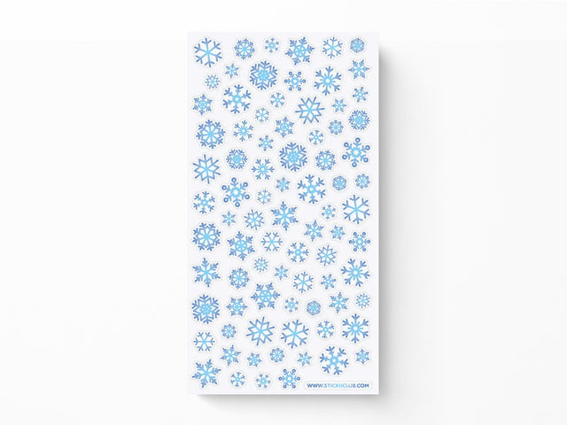 Shiny Snowflakes Sticker Sheet