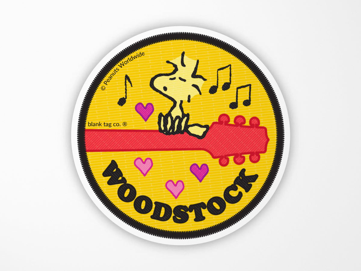 Singing Woodstock Vinyl Sticker