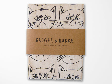Snitty Kitty Life Is Beautiful Tea Towel