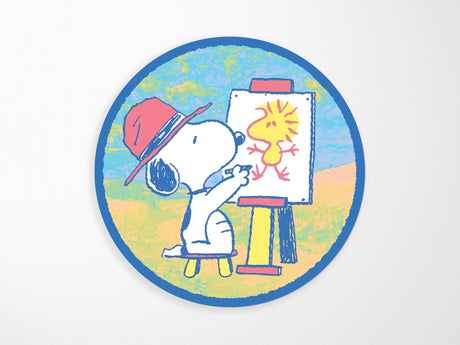 Snoopy Painting Vinyl Sticker