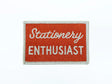 Stationery Enthusiast Embroidered Iron On Patch