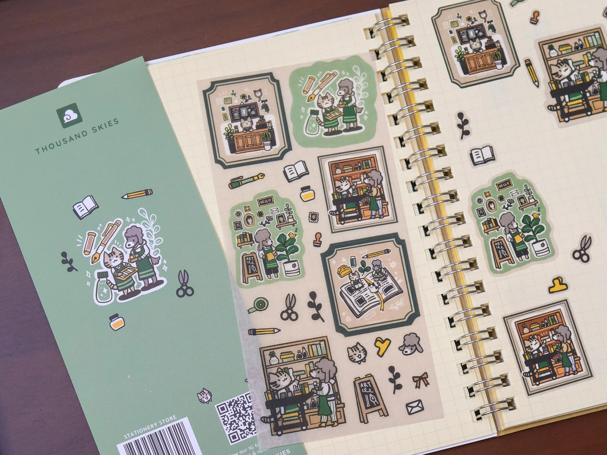 Stationery Store Sticker Sheet