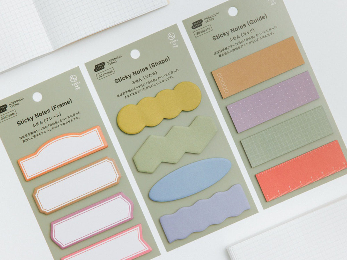 TSUKI no IRO Sticky Notes - Shape