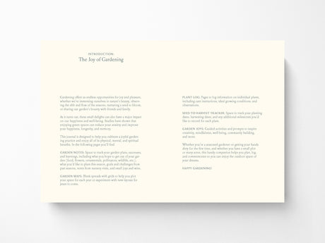 The Joyful Gardener's Journal