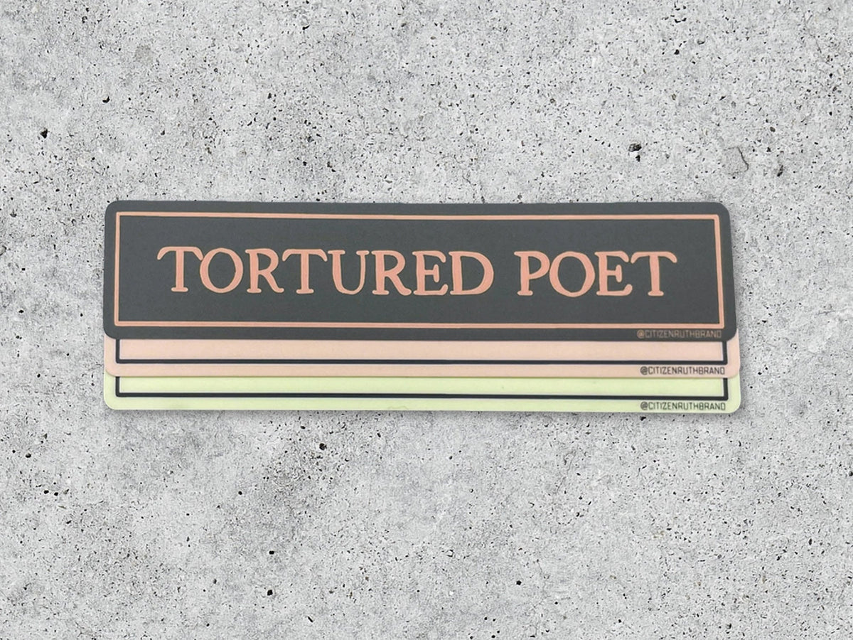 Tortured Poet Vinyl Sticker