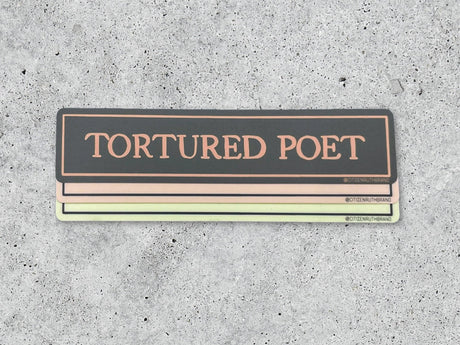 Tortured Poet Vinyl Sticker
