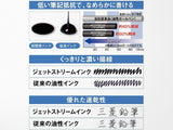 Uni Jet Stream 0.7MM Pen - Metallic Gunmetal Rubber