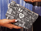 Washington DC Zipped Pouch - Natural