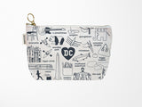 Washington DC Zipped Pouch - Natural
