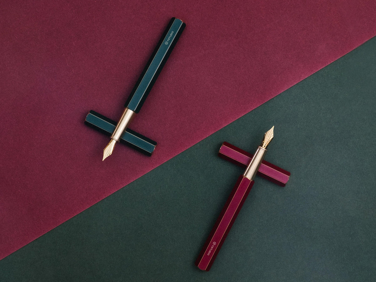 Ystudio Revolve Fountain Pen - Blue